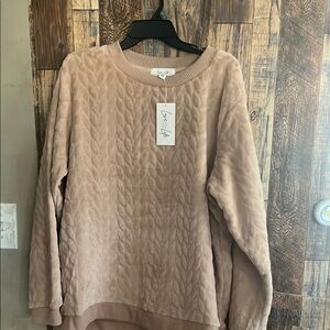 NWT Love Life Women's Tan Sweater size 3X